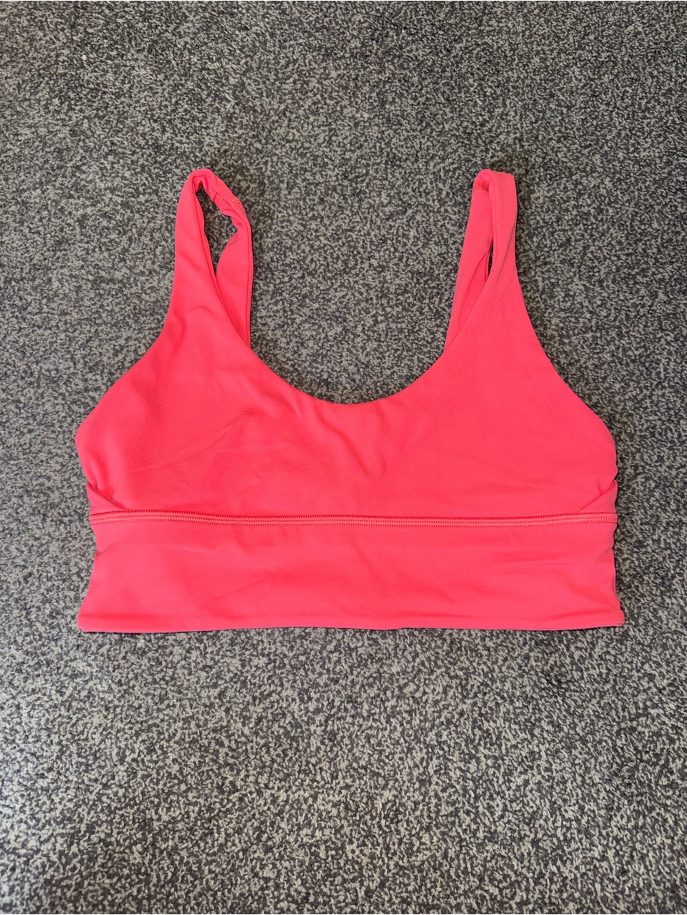 Lululemon Align Tank Bra Crop Top Coral Pink Size 8
